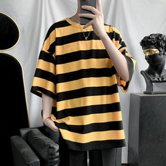 Gestreiftes T-Shirt mit Tasche für Herren