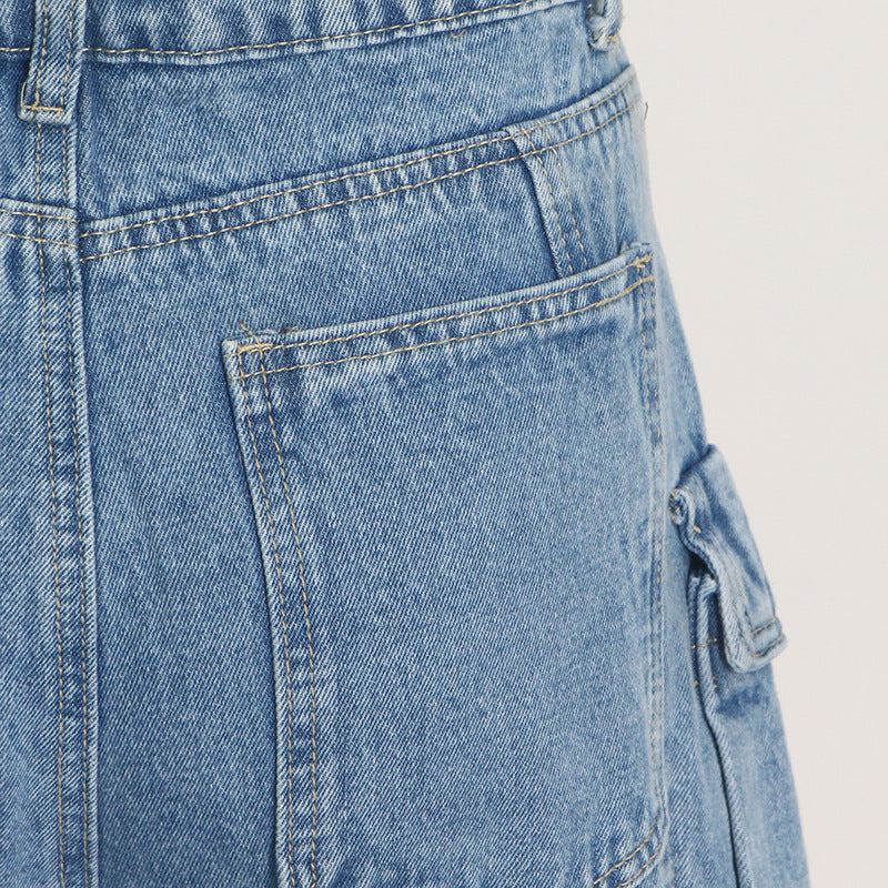 Übergroße Jeans „Persephone“ mit Taschen