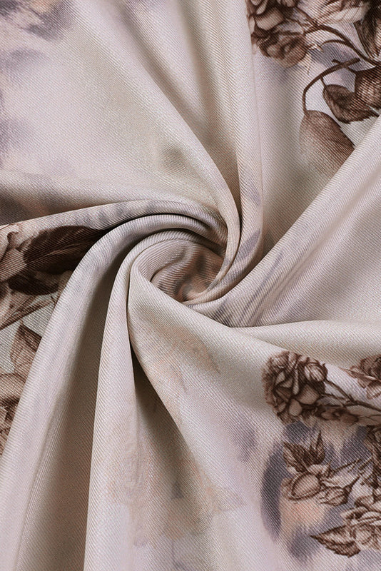 Ärmelloses Maxikleid mit Print und Spitze im Sweetheart-Stil - Blumen