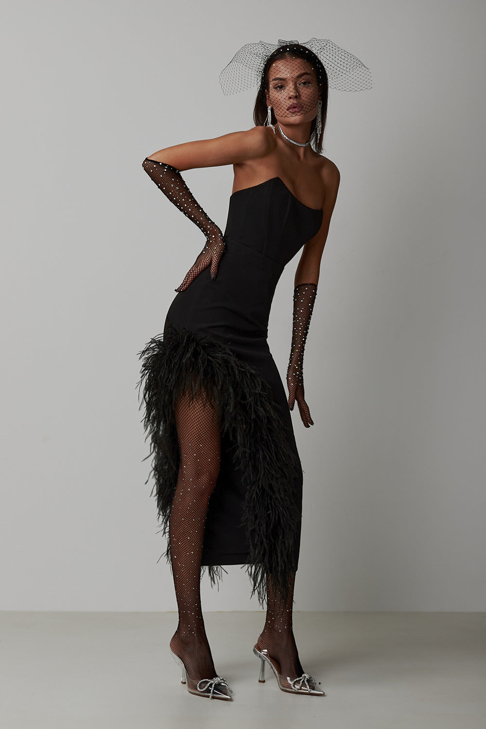 Makena – Formelles Kleid mit hohem Schlitz