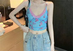 Roseythread Camisole-Oberteil mit Blumenmuster