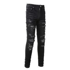 Stylische Skinny Jeans im Used-Look für Herren