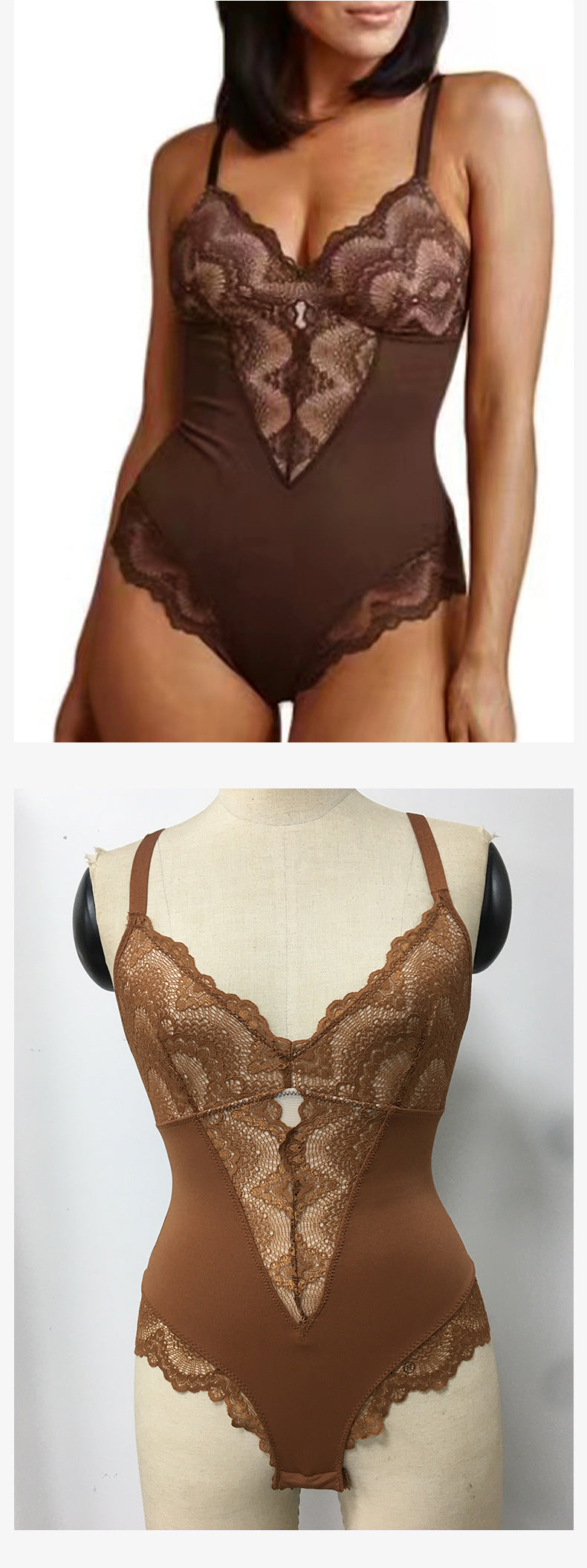 Schwarzer schulterfreier Spitzen-Bodysuit für Damen