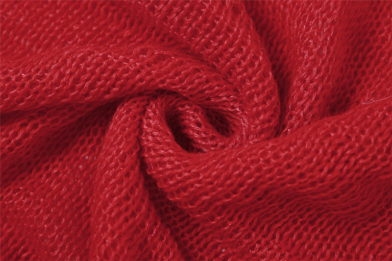Arachne Strickweste mit Kapuze