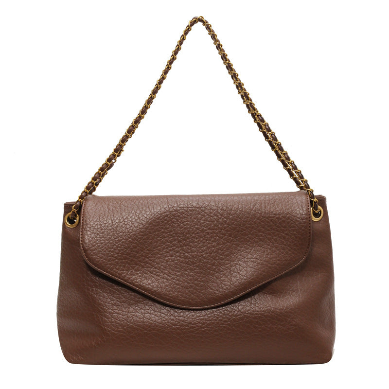 Bolso bandolera Stella con cremallera y sobre - Negro