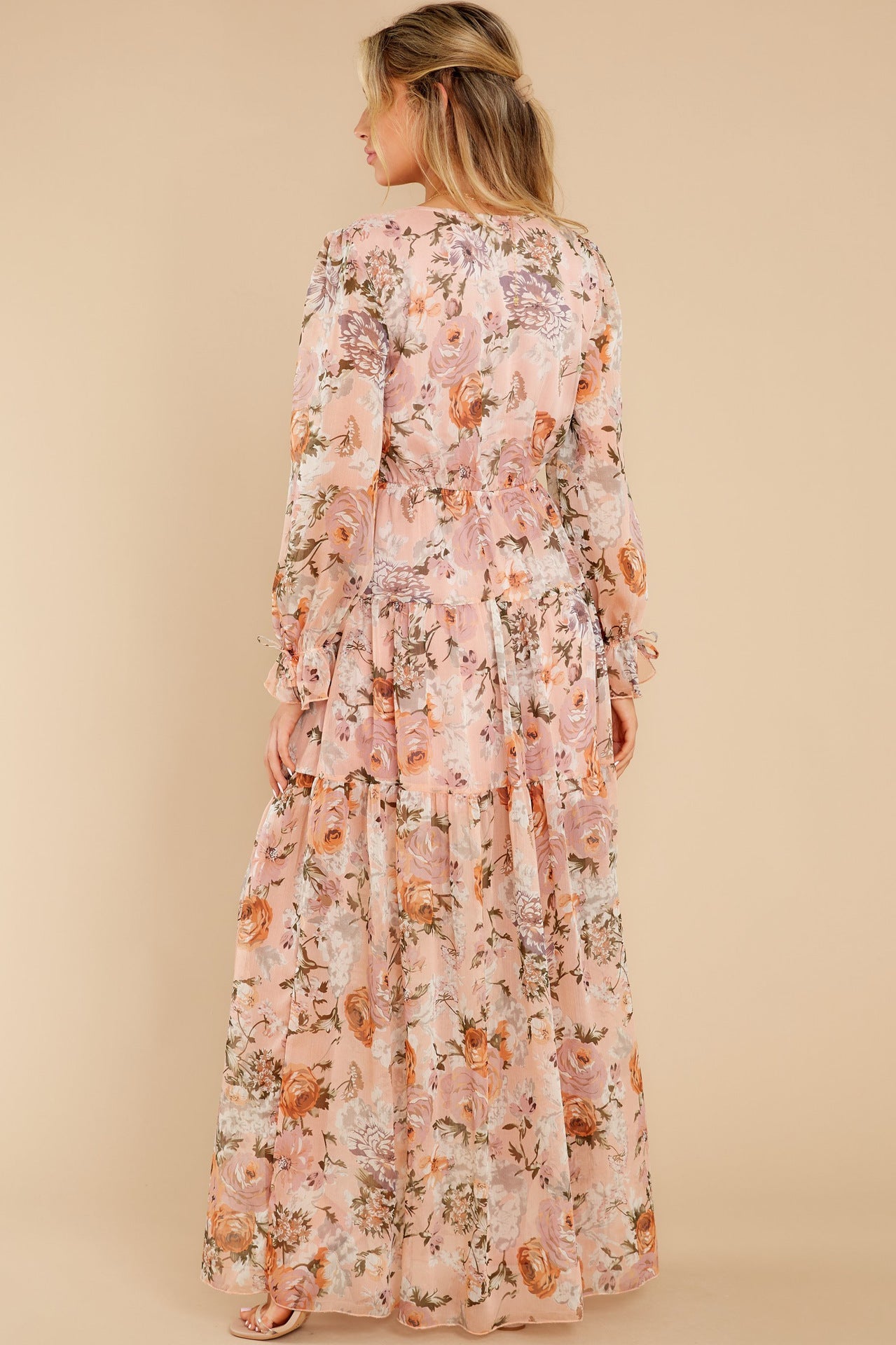 Prosperous Floral Chiffon Boho Maxi Dress - FINAL SALE Ins Street