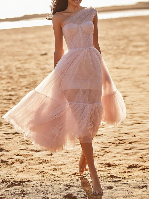 Schmales ärmelloses Abendkleid