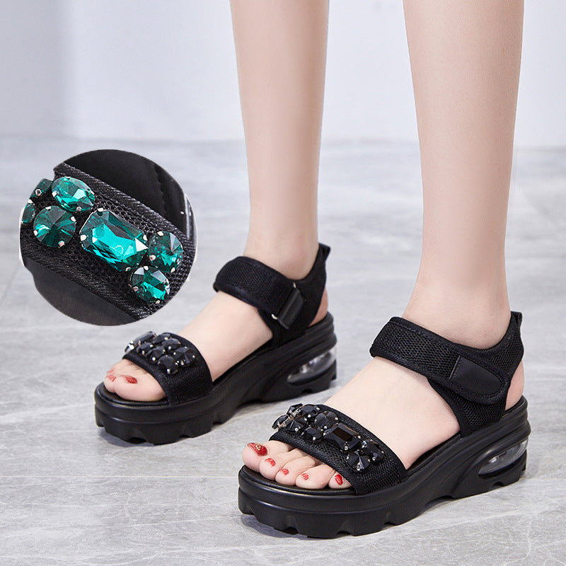Cute Beans Sandalen mit seitlichem Klettverschluss