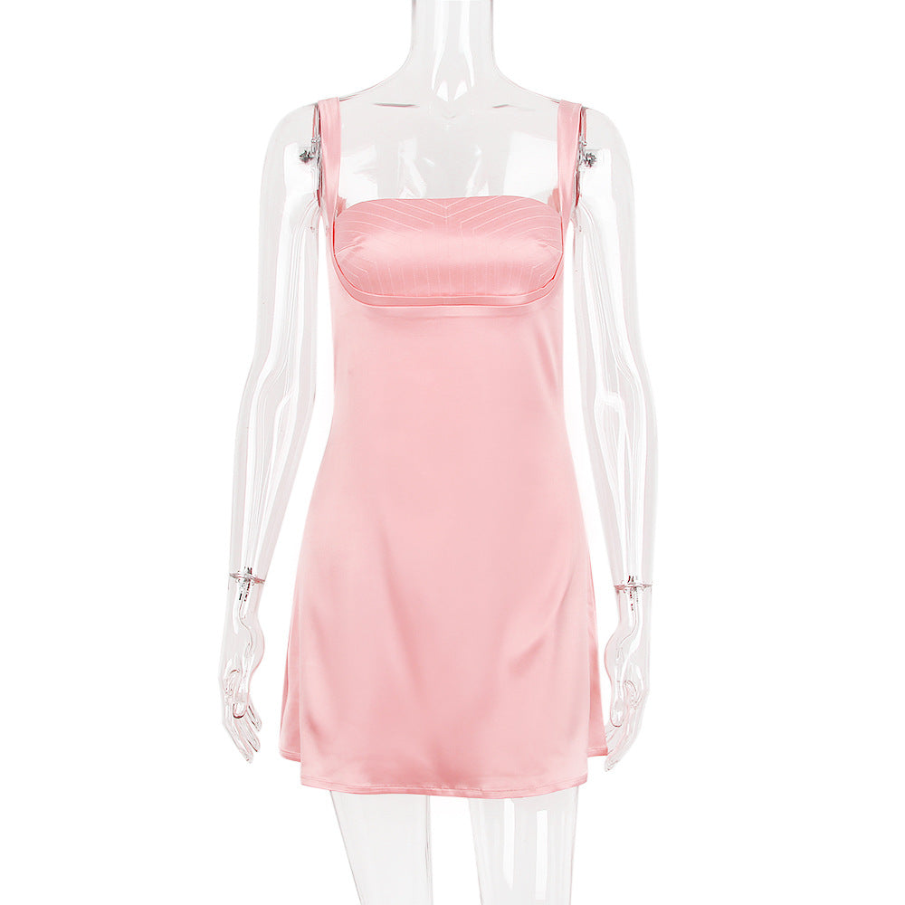 VESTIDO VINTAGE CREMA MINI - Rosa