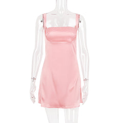 VESTIDO VINTAGE CREMA MINI - Rosa