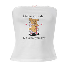 Tube-Top mit Future Dear Person-Grafik