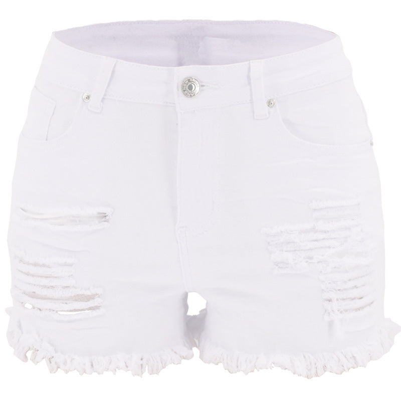 TITANIA SICHERHEITSNADEL SCHWARZE DENIM-SHORTS