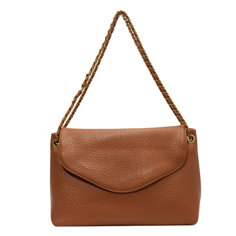 Bolso bandolera Stella con cremallera y sobre - Negro