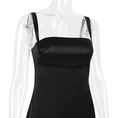VESTIDO VINTAGE CREMA - Negro