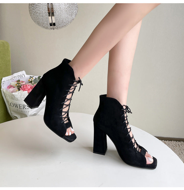 Botines con cordones Perfect Peep