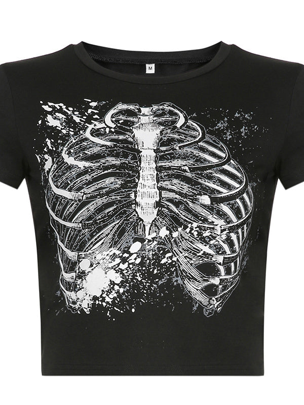 T-Shirt mit Rundhalsausschnitt und Sternum-Print