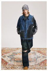 Copy of Irregular Denim Splicing Blazer