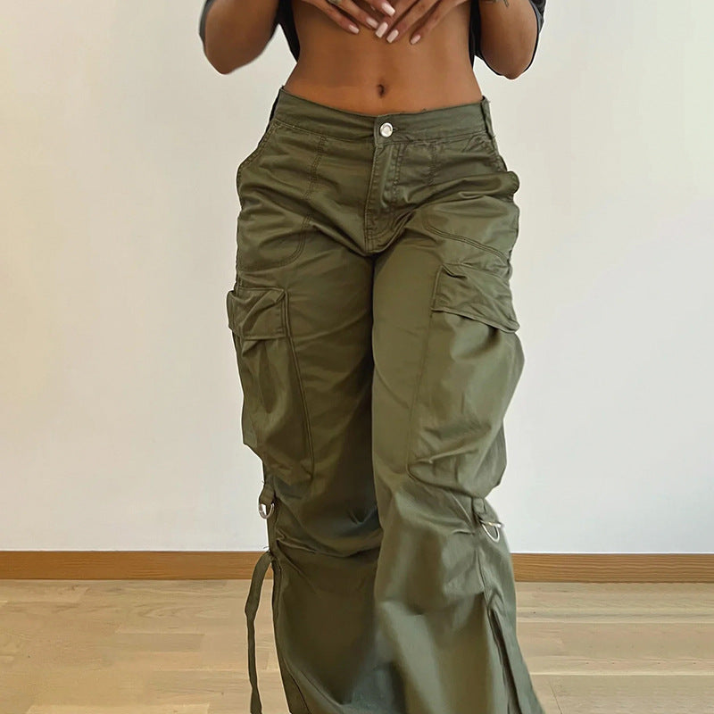 Verwaschene Vintage Baggy Cargo Jeans
