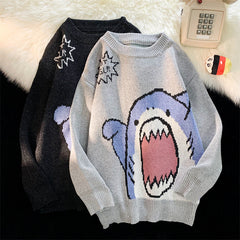 Pullover mit Hai-Klatschmuster