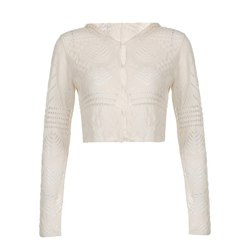 Sheer Mesh Lace Crop Top