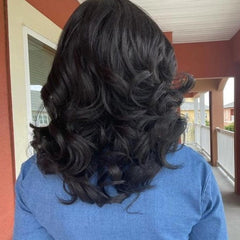 Women's long curly hair  wig