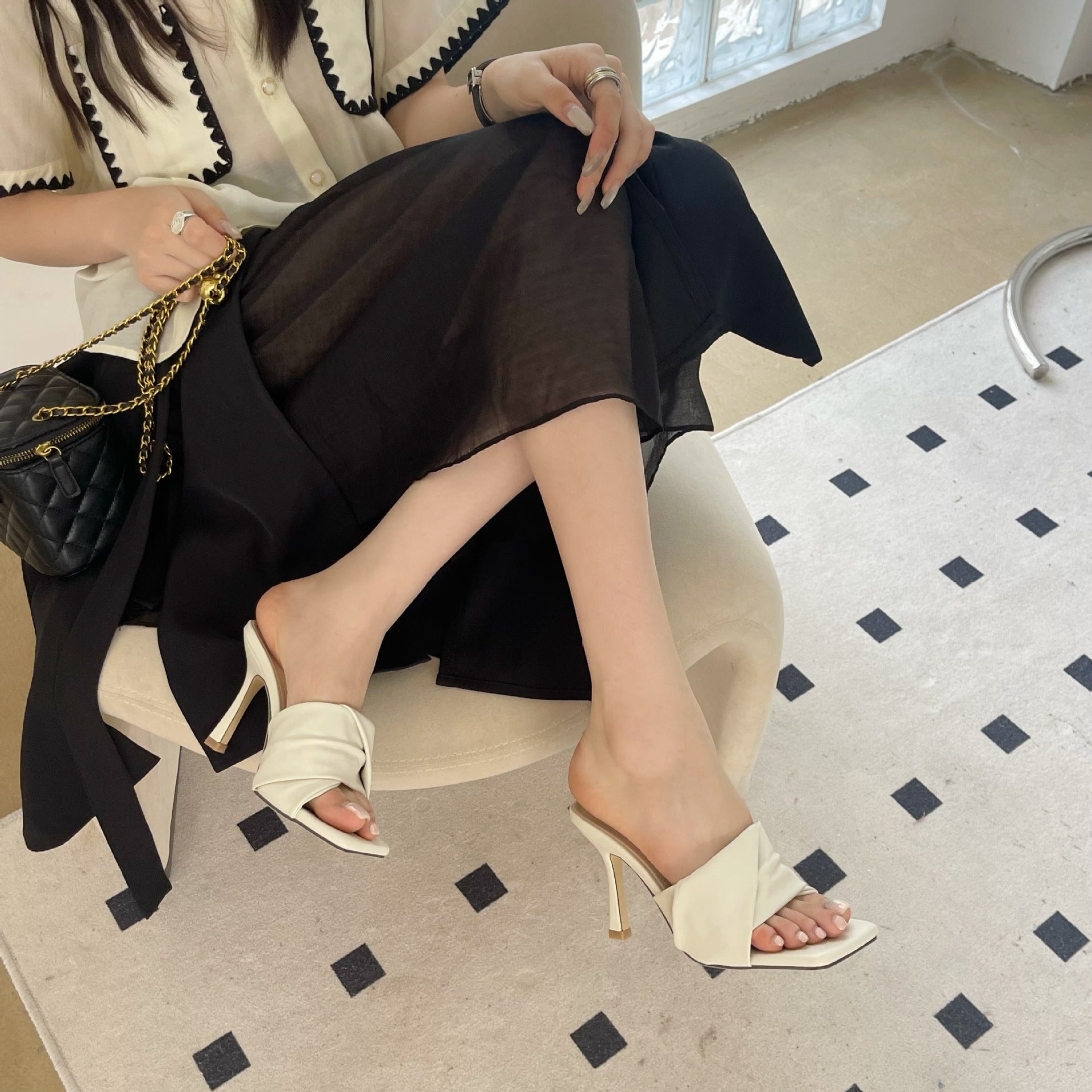 Lässige Sandalen mit offenem Zehenbereich