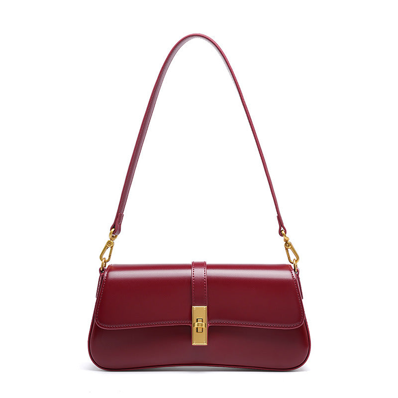 Vintage Design Pflanzlich gegerbte Tasche Schulter Umhängetasche