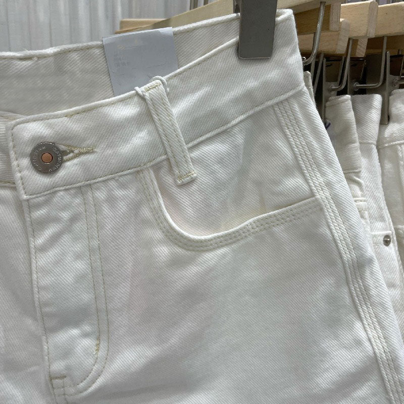 Streetwear-Strand-Jeansshorts im Used-Look