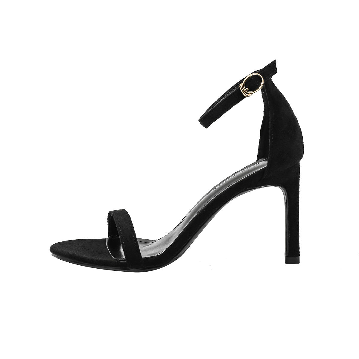 Damen Sommer Schwarz Streifen Stiletto Niche Fairy Heels