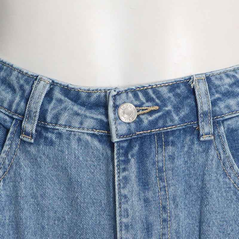 Übergroße Jeans „Persephone“ mit Taschen