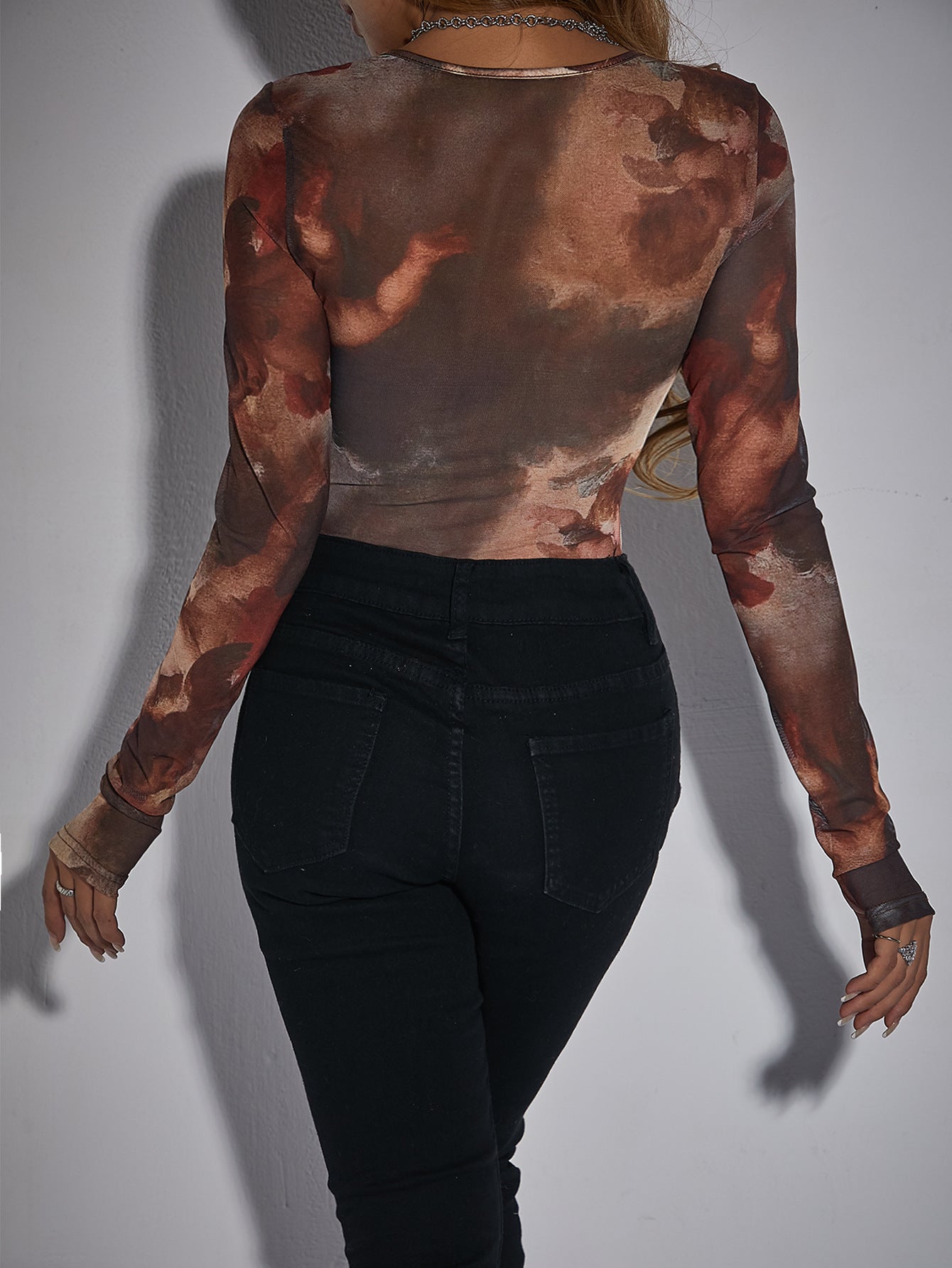 Body drapeado con estampado floral de Tompkins