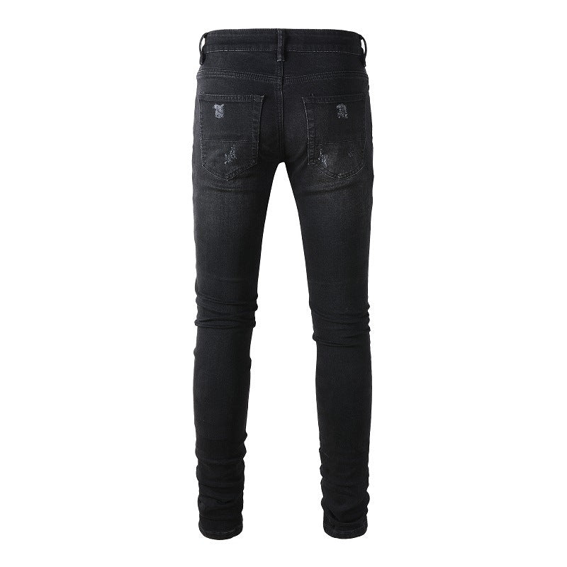 Stylische Skinny Jeans im Used-Look für Herren