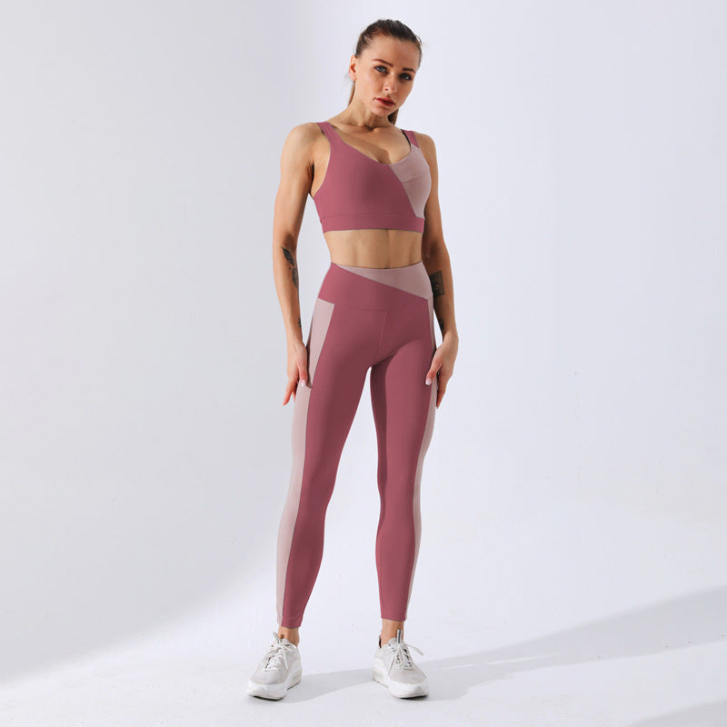 Yin + Yang Legging - Mauve/Cream