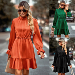 Call Me Angel Textured Satin Dress - White Ins Street