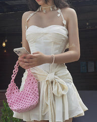 Kitchingham Neckholder-Rüschenkleid