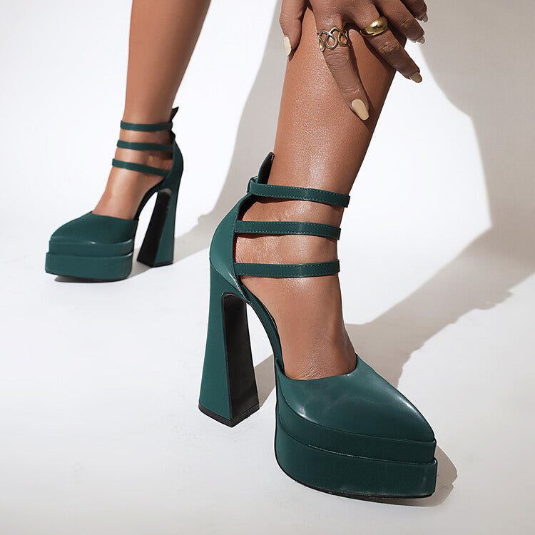 Foster Hellblaue Plateau-Pumps