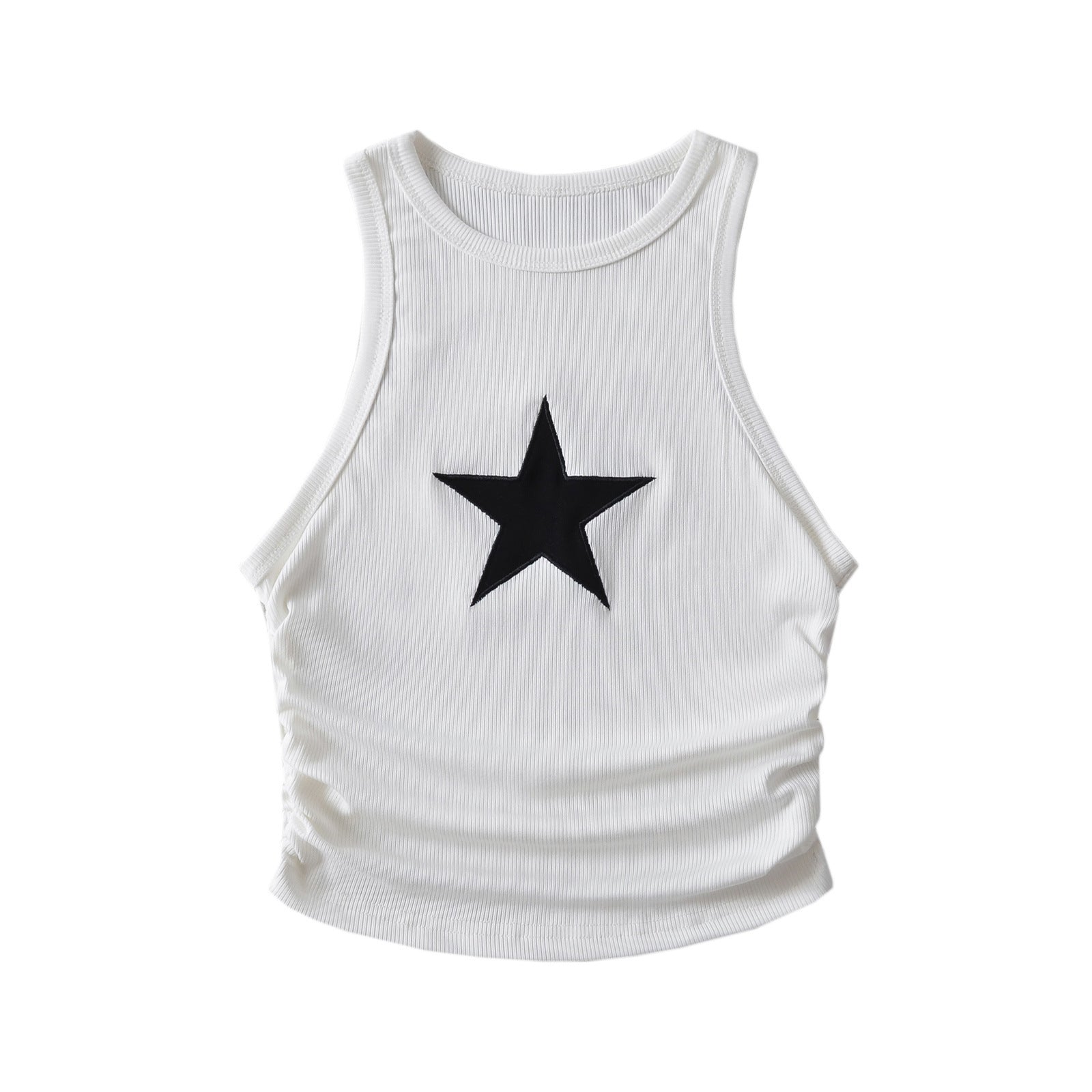 Kurzes Tanktop mit Sternen-Patch
