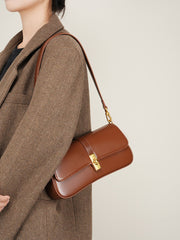 Vintage Design Pflanzlich gegerbte Tasche Schulter Umhängetasche