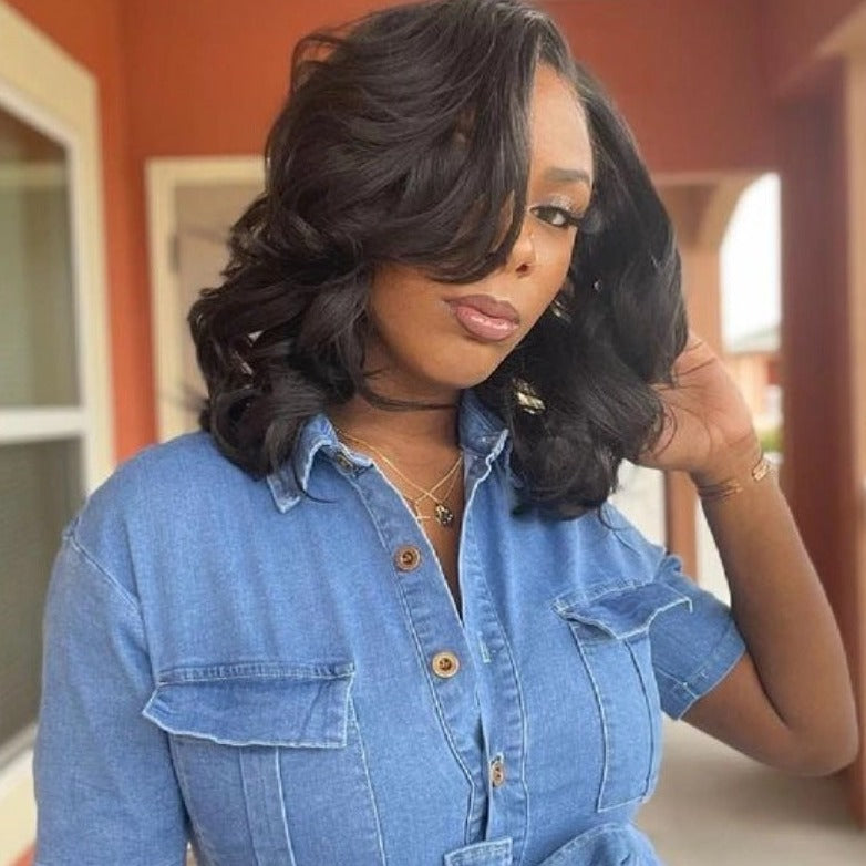 Women's long curly hair  wig