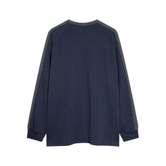 Sweatshirt mit Buchstabenmuster und Kontrastfarbe