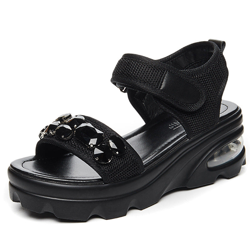 Cute Beans Sandalen mit seitlichem Klettverschluss