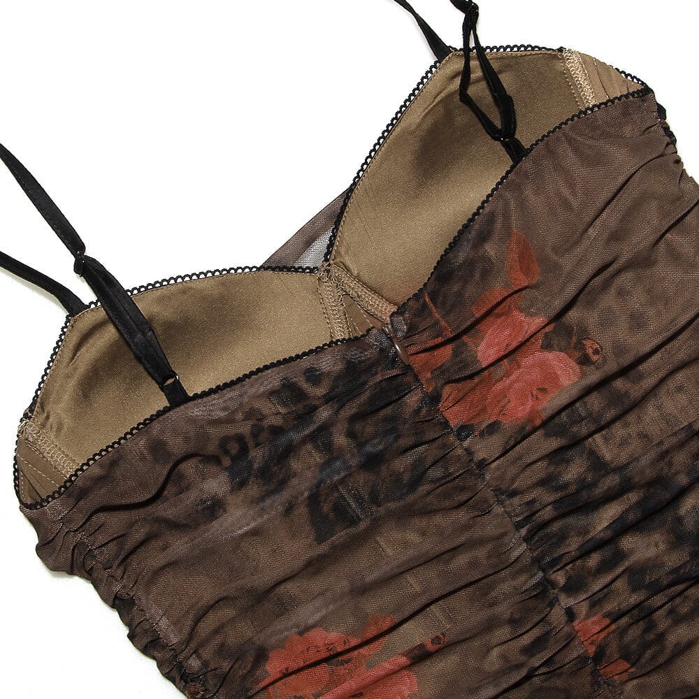 Vestido midi estampado