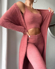 Winterful Life Strickhose mit Kordelzug - Hafer