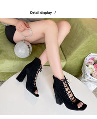 Botines con cordones Perfect Peep