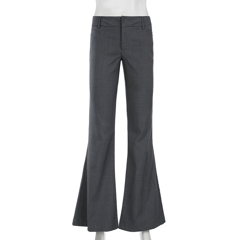 Pantalones elásticos de estilo profesional 