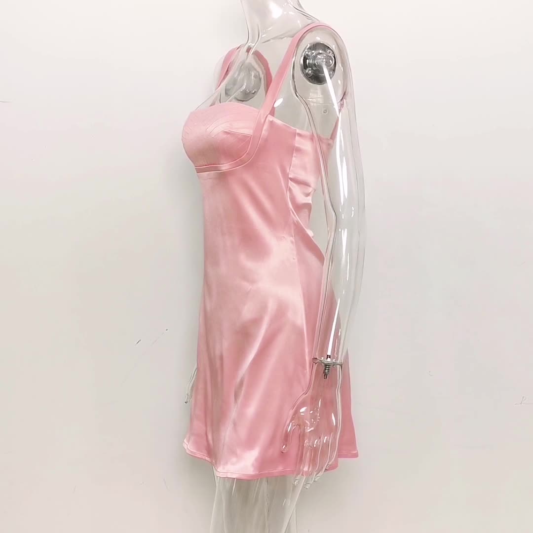 VESTIDO VINTAGE CREMA MINI - Rosa