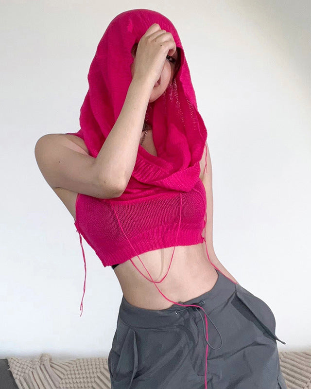 Sudadera con capucha de punto Deserted Wanderer 
