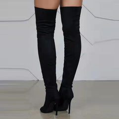 Botas peep toe de alta moda