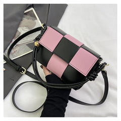 Damen Schultertasche in Kontrastfarbe