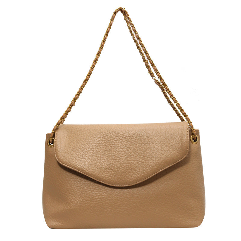 Bolso bandolera Stella con cremallera y sobre - Negro